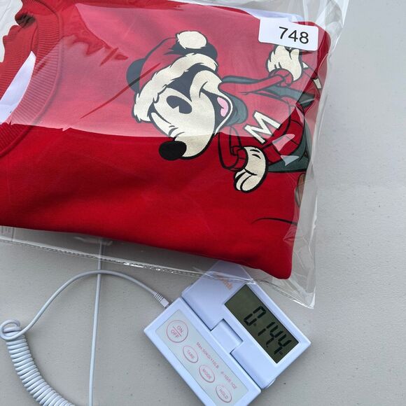 Disney Parks XS Red Mickey Sweatshirt Christmas Pullover Cozy Retro Festive Gift - Picture 12 of 12